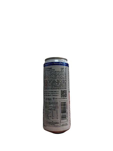 a can of soda on a white background