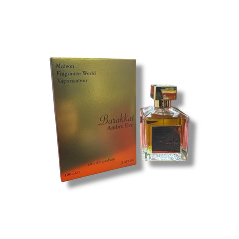 Barakkat Ambre Eve Perfume - Exquisite Amber Fragrance for Women, 3.4 Fl Oz - Elegant & Luxurious