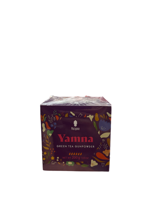 a box of yamma tea on a white background