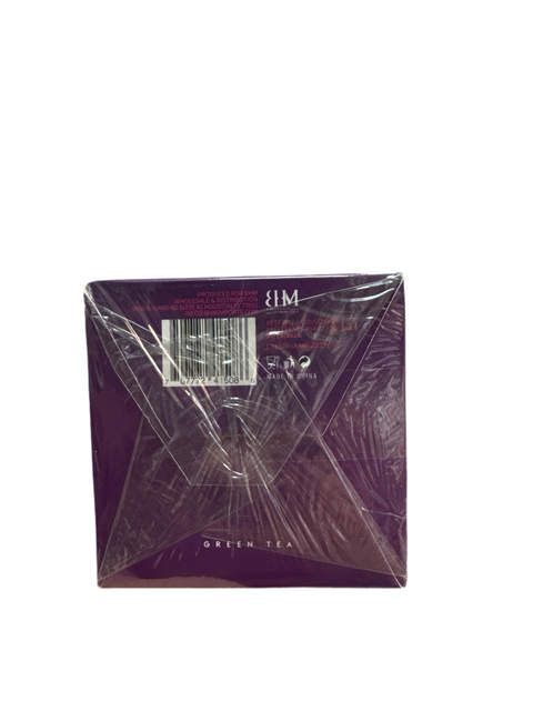 a purple plastic bag with a barcode on it