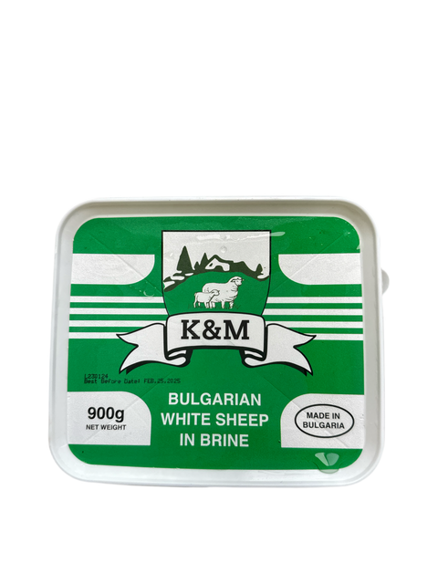 K&M Authentic Bulgarian White Sheep Cheese In Brine - Rich Flavor And Creamy Texture