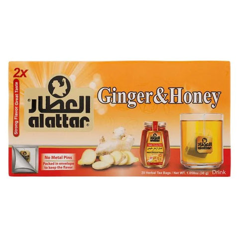 Al Attar Ginger & Honey 20 Herbal Tea Bags 30 Gr Default Title