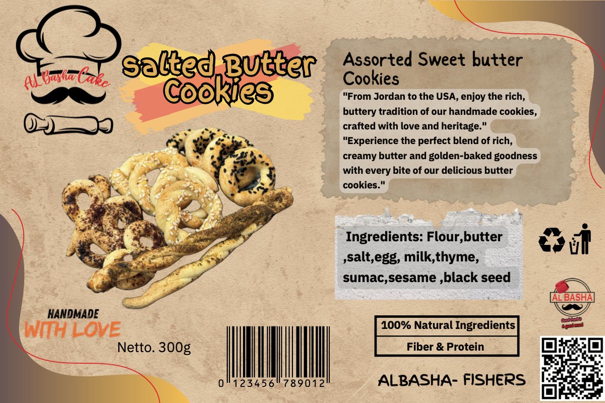 Assorted salted butter cookies