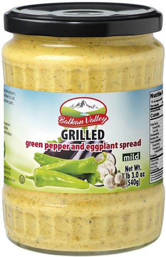 Balkan Valley Green Pepper & Eggplant Spead 550 Gr Default Title