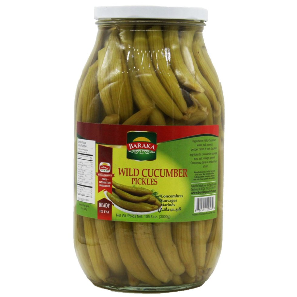 Baraka Wild Cucumber Pickles 105.8 Oz Default Title