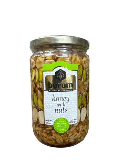 Buran Honey with nuts 26oz