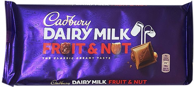 Cadbury Dairy Milk Fruit & Nut Chocolate 180g Default Title