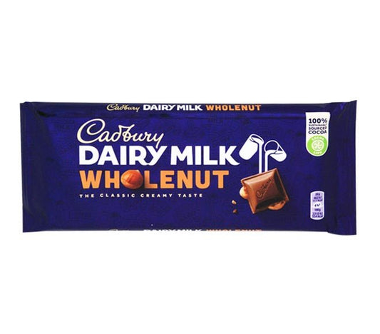 Cadbury Dairy Milk Whole Nut, 180g Default Title