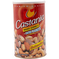 Castania Mixed Nuts Assortment 454g featuring a visually appealing metal box containing premium quality cashews, pistachios, almonds, and hazelnuts. This mixed nuts assortment is perfect for snacking occasions.