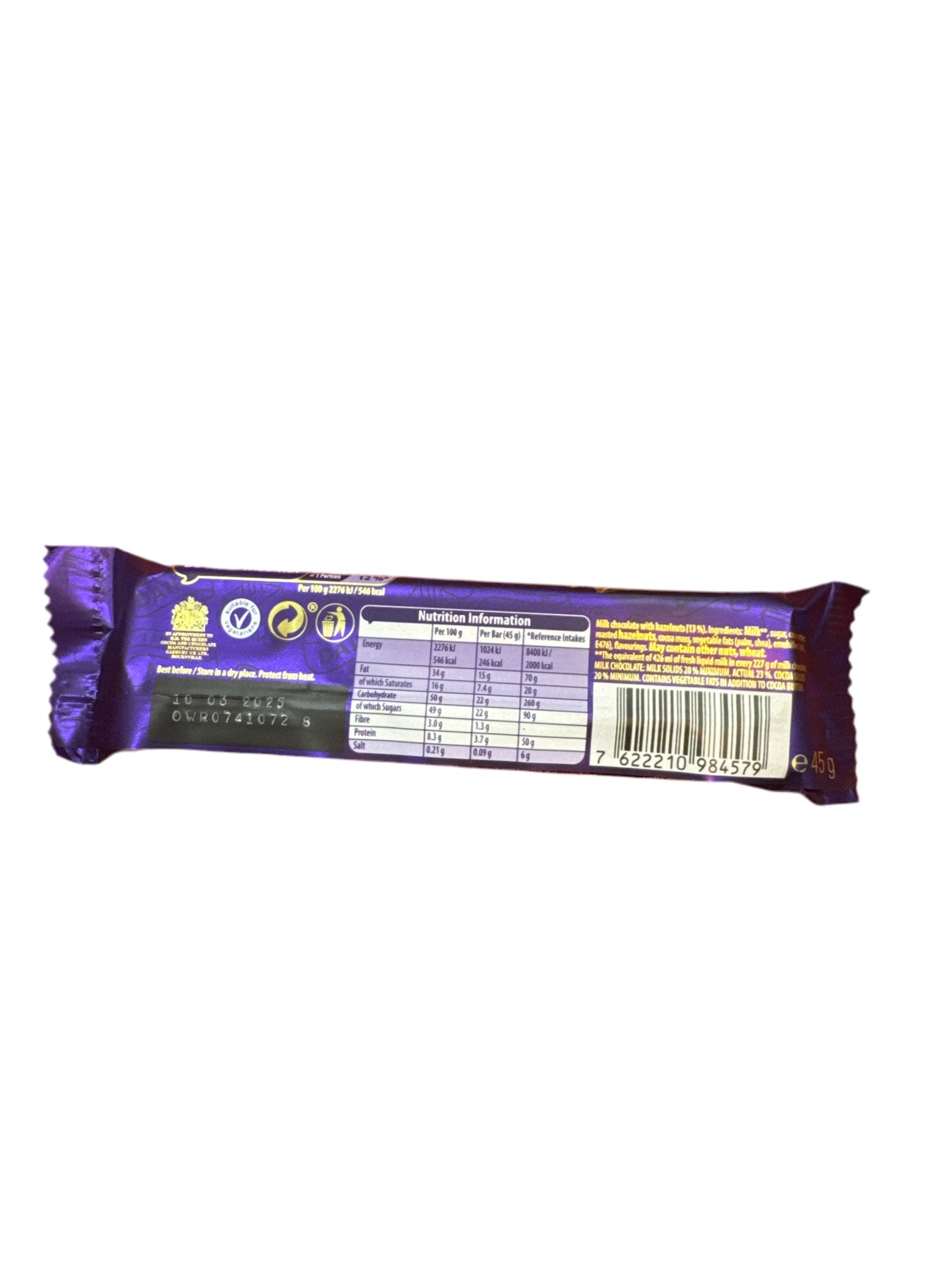 Dairy milk walnut