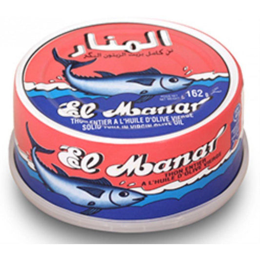 El Manar Whole Tuna In Olive Oil Pink Box - 0.16 Kg Default Title