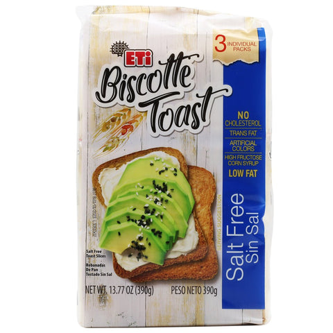 Eti Biscotte Toast No Salt Default Title