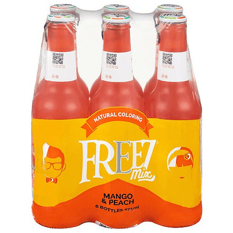 Freez Mix Mango & Peach Carbonated Drink 6 - 275 Ml Bottles Default Title