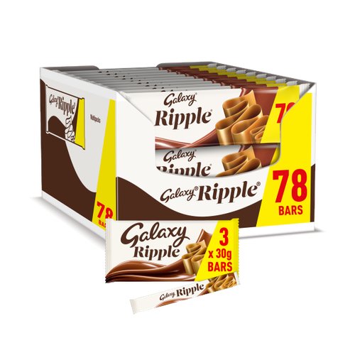 Galaxy Ripple Milk Chocolate Snack Bars Multipack 3 X 30g Default Title