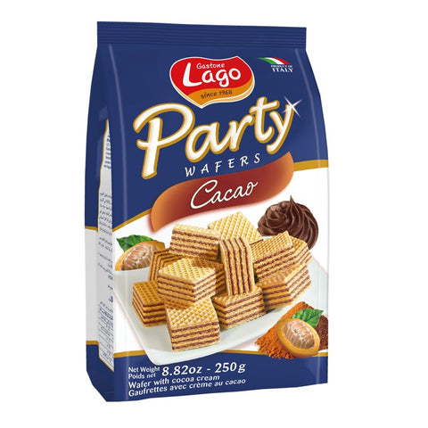 Gastone Lago Party Wafers Chocolate, Cacao, 8.82 Default Title