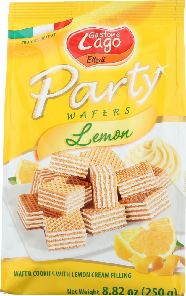 Gastone Lago Party Wafers Lemon Cream Filling 8.82 Oz, 250g Default Title