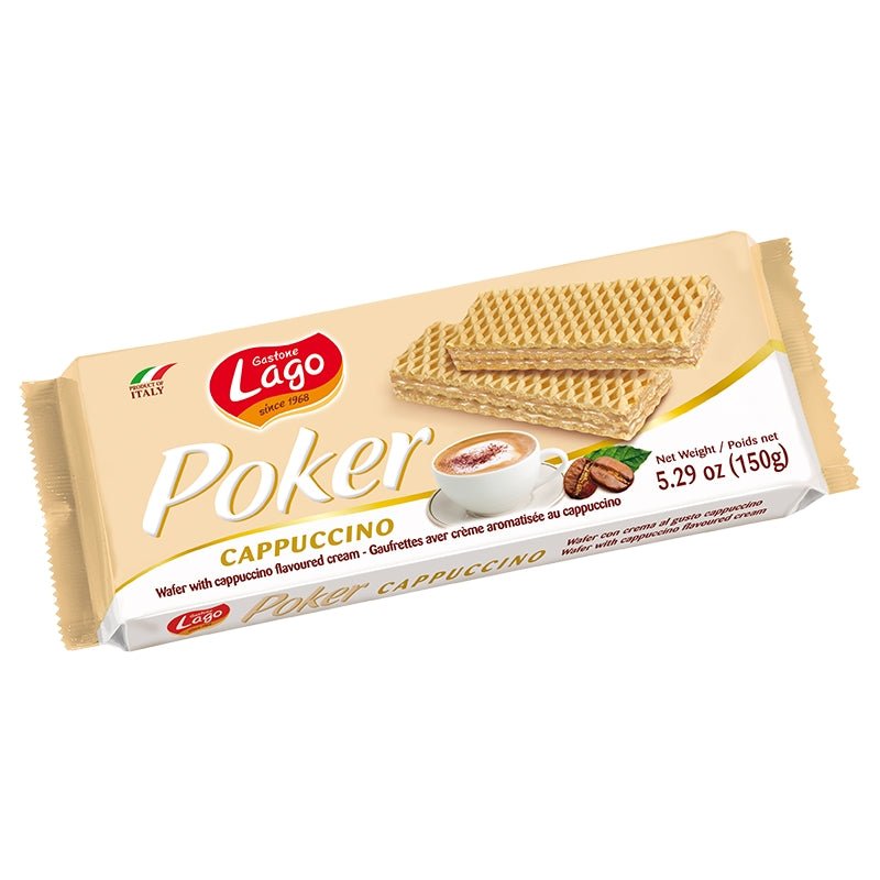 Gastone Lago Poker Wafer Cappuccino 150g Default Title