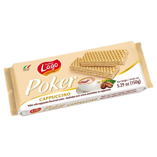 Gastone Lago Poker Wafer Cappuccino 150g Default Title