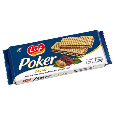 Gastone Lago Poker Wafer Cocoa 150g Default Title