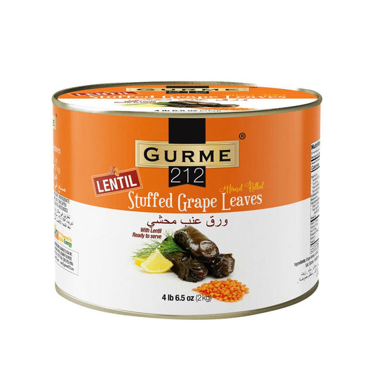 Gurme 212 Lentil Stuffed Grape Leaves 4.4 Lbs Can Default Title