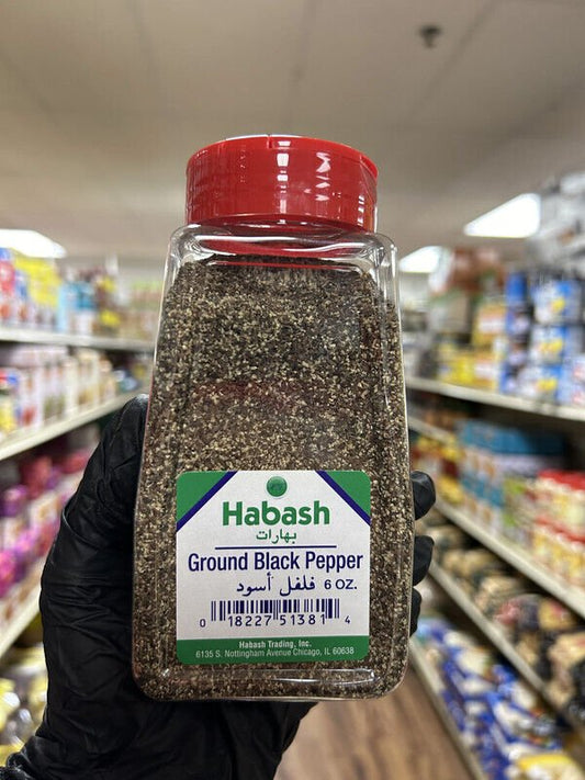 Habash Ground Black Pepper 6Oz Default Title