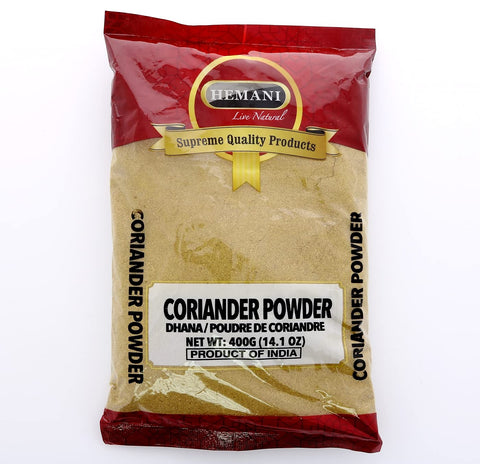 Hemani Ground Coriander Powder - Dhana - Poudre De Coriandre - Indian Spice - 400g (14 Oz) - Great For Cooking & Seasoning - All Natural - NON-GMO Default Title