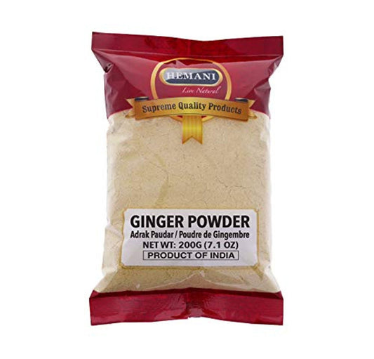 HEMANI Ground Ginger Powder _ 7 Oz _200g_ _ Indian Spice _ Made From Fresh Ginger Root _ Antioxidant And Excellent Superfood Default Title