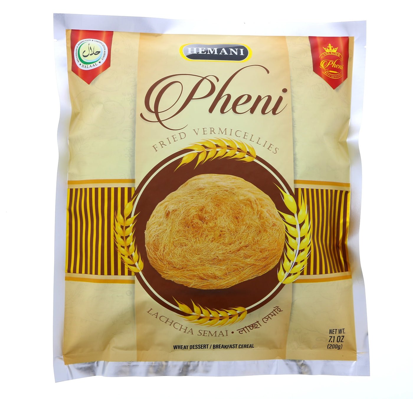 HEMANI Phenni 200g - Fried Vermicellies Lachcha Semai Wheat Dessert Breakfast Cereal Default Title