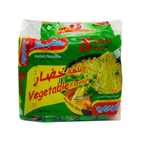 Indomie Instant Noodles Vegetable Flavor 5Pcs X 75g Default Title