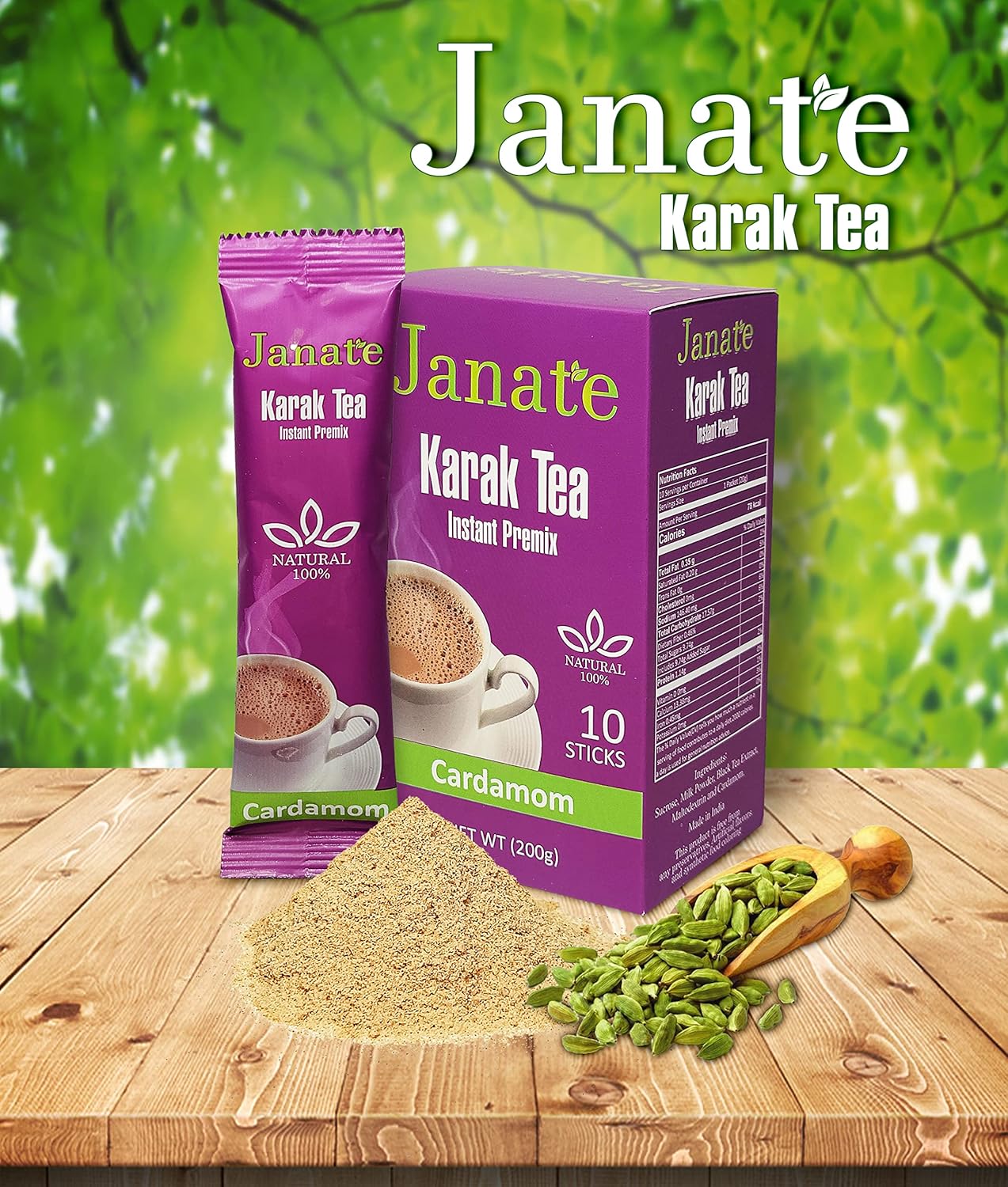 Karak Tea – Instant premixed tea 100% Natural (Cardamom) Default Title