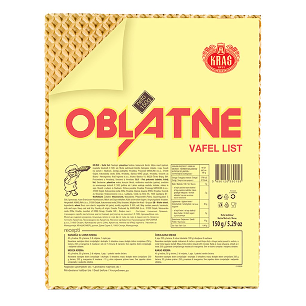 Kras Oblatne Wafer Sheets 150g Default Title