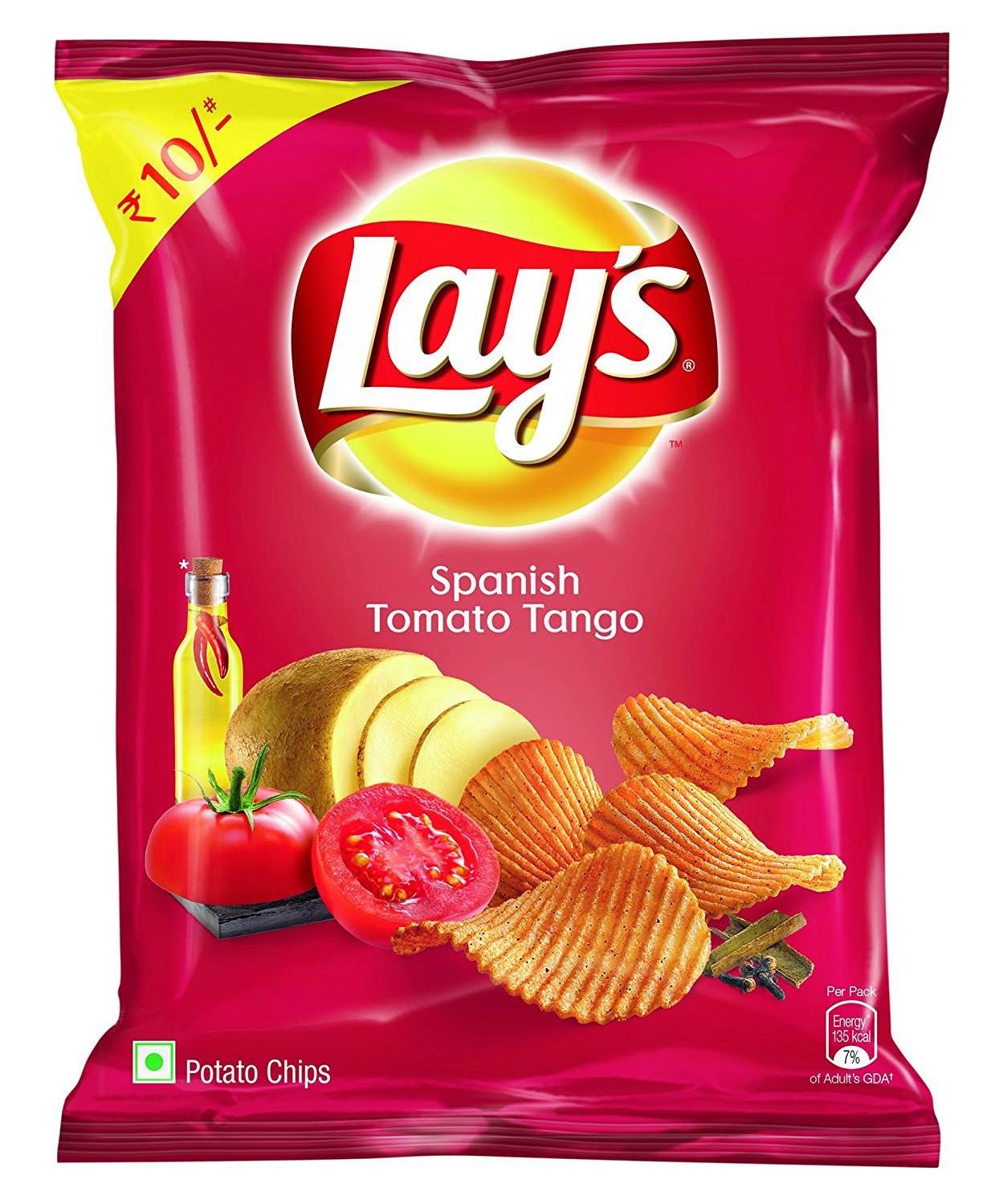 Lay's Spanish Tomato Tango Potato Chips 52g Default Title