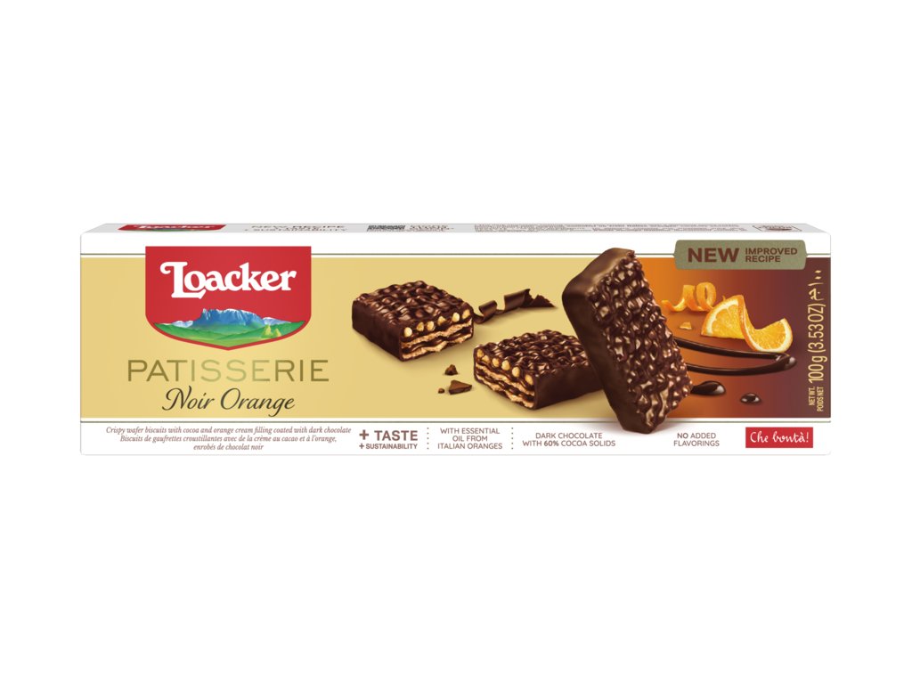 Loacker Patisserie Noir Orange 100g Default Title