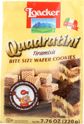 Loacker Quadratini Tiramisu Bite Size Wafer Cookies 7.76 Oz Default Title