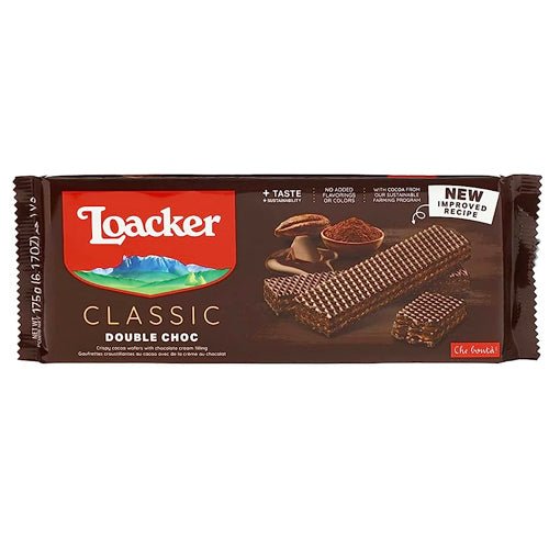 Loacker Wafer Double Chocolate 175g Default Title