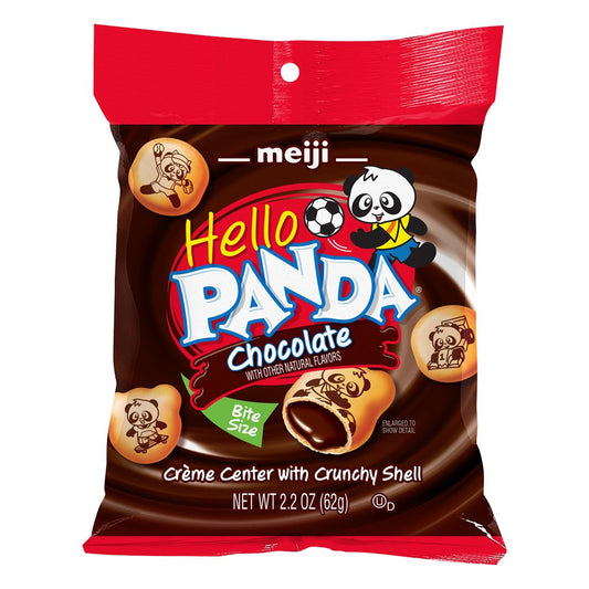 Meiji Hello Panda Cookies, Chocolate, Bite Size 2.2 Oz Default Title