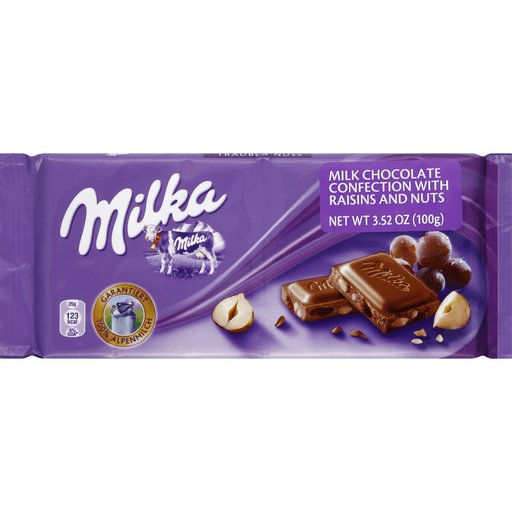 Milka Milk Chocolate Confection, With Raisins And Nuts Default Title