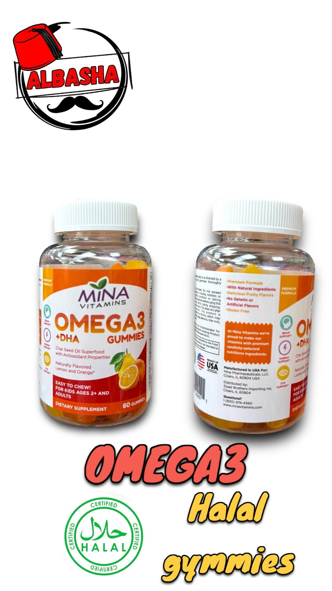 Mina Vitamins Halal Omega 3 + DHA6