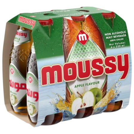 Moussy Apple Non Alcoholic Malt Drink 6pack Default Title