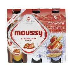 Moussy Strawberry Non Alcoholic Malt Drink 6pack Default Title