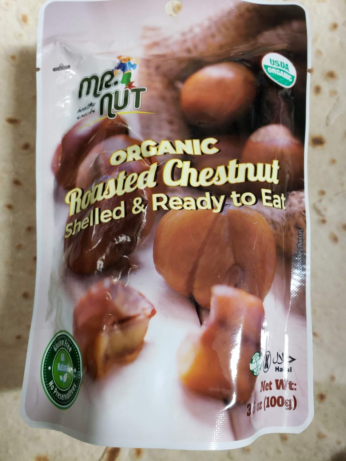 Mr Nut Organic Roasted Chestnut 100gr Default Title