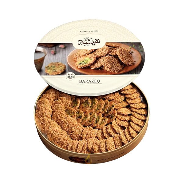 Nafeeseh Sweets, Barazeq – Biscotti Con Sesamo E Pistacchi 900gr Default Title