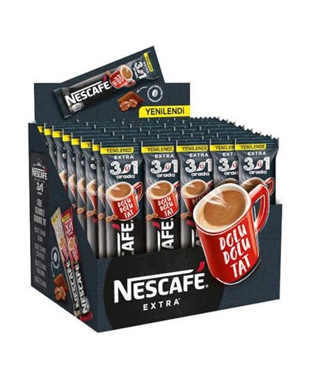 Nescafe Extra 3ü1 Arada 16,5 Gr X 48'li Paket Çözünebilir Kahve Default Title