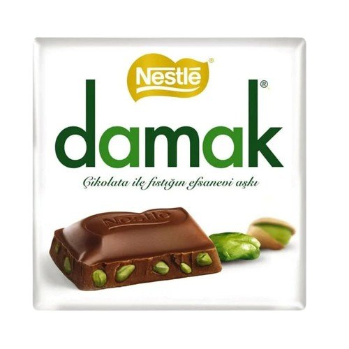 Nestle Damak Kare Fistikli Milk Chocolate With Pistachio 60gr Default Title