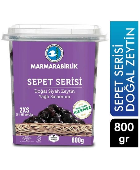 Ocfoodmarket Marmarabirlik Black Olives Basket 800g Default Title