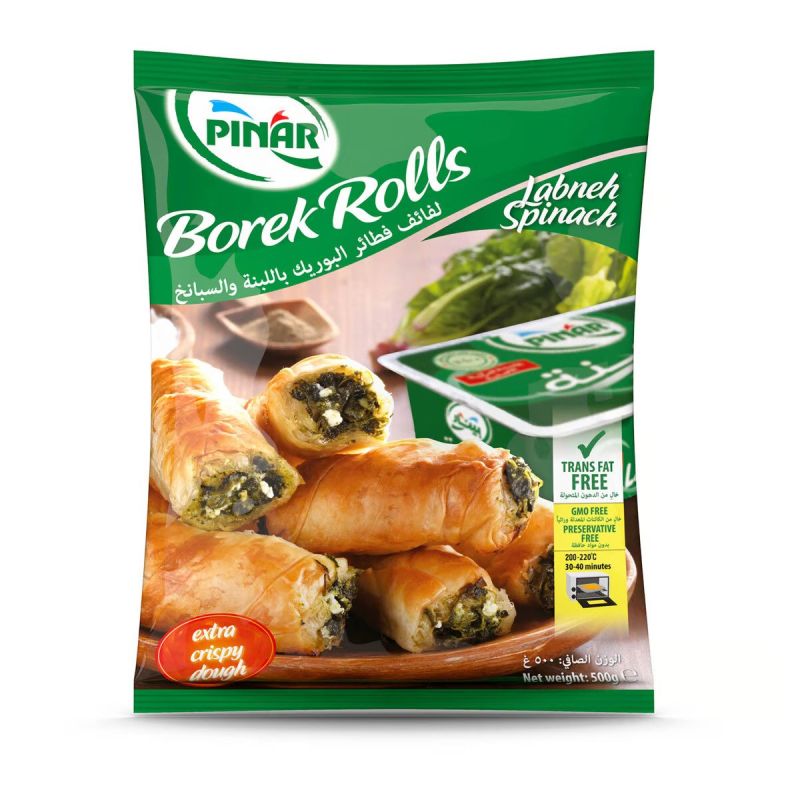 Pinar Borek Labneh Spinach Rolls 500g Default Title