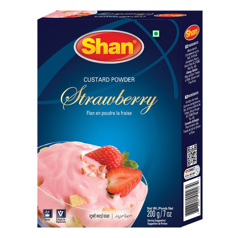 Shan Strawberry Custard Powder 200g Default Title