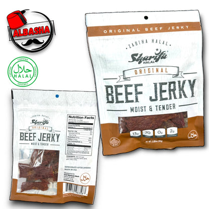 Sharifa beef jerky six flavors - halal (80g) Original