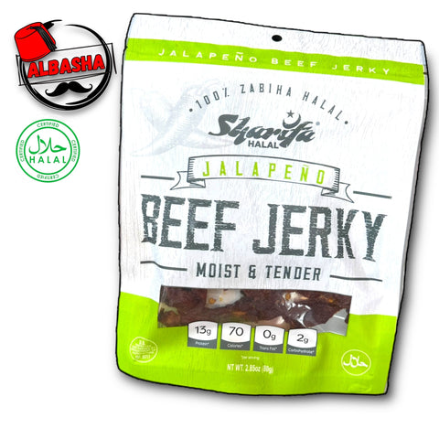 Sharifa beef jerky six flavors - halal (80g) Jalapeño