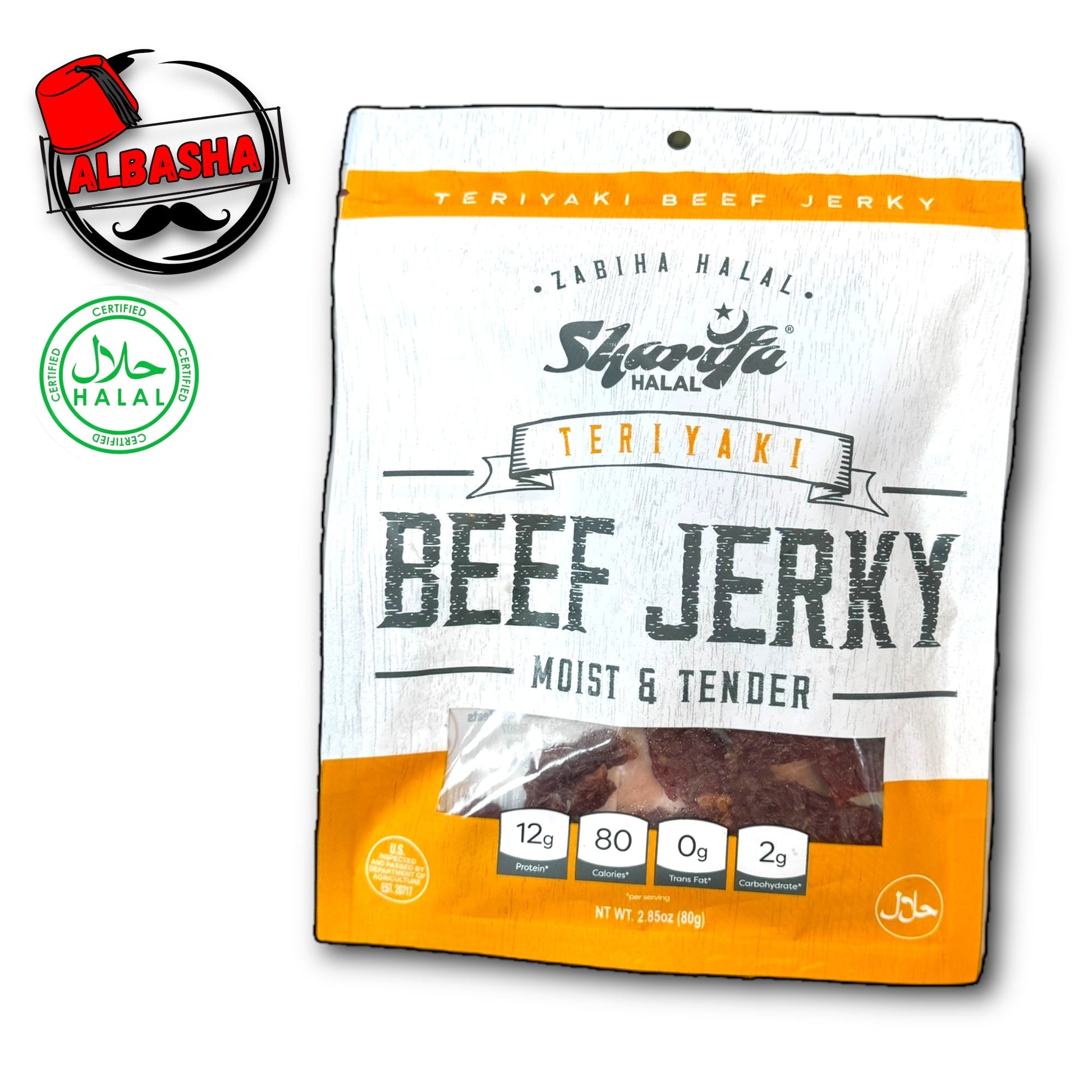 Sharifa beef jerky six flavors - halal (80g)